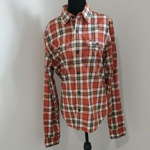 Rusty plaid HOLLISTER button down